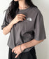 THE NORTH FACE(ザ・ノースフェイス)/ワンポイントロゴ 半袖 コットン Tシャツ/M'S COTTON BASIC S/S R/TEE | IM2252001 | グレー