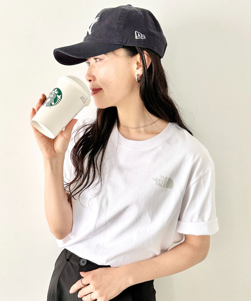 THE NORTH FACE(ザ・ノースフェイス)/ワンポイントロゴ 半袖 コットン Tシャツ/M'S COTTON BASIC S/S R/TEE | IM2252001 | ホワイト系その他