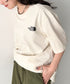 国内未発売 THE NORTH FACE(ザ・ノースフェイス)/ワンポイントロゴ 半袖 コットン Tシャツ/COTTON BASIC S/S R/TEE | IM2252001 | サンドベージュ