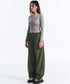 MUCENT(ムセント)/Uネック 裾ラウンド サイドシャーリング カットソー/Four Seasons See-through Signature Logo Yu-neck Shirring Tee | AT2251002 | グレー