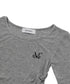MUCENT(ムセント)/Uネック 裾ラウンド サイドシャーリング カットソー/Four Seasons See-through Signature Logo Yu-neck Shirring Tee | AT2251002 | グレー
