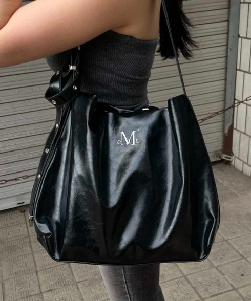 MUCENT(ムセント)/2WAY ショルダーバッグ トートバッグ/WESTERN LEATHER SHOULDER BAG | AT1251003 | ブラック