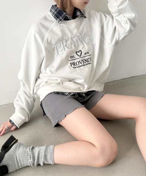 フリルリブニットショートパンツ | NU2255077 | グレー