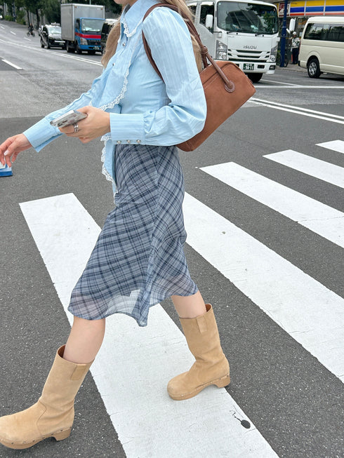 volume lace point tops | SL2243660 | ブルー