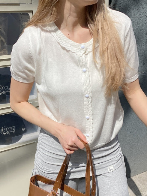 フリルヘムカーディガン | SL2252604 | ホワイト