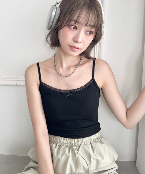 カップ付きアソートキャミソール | NU2255161 | ブラック