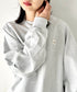 THE NORTH FACE(ザ・ノースフェイス)/ワンポイント ボックスロゴ刺繍 オーバーサイズ スウェット/MINI BOX STITCH SWEATSHIRTS | IM2251045 | オートミール