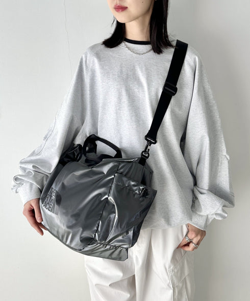国内未発売 THE NORTH FACE(ザ・ノースフェイス)/2WAY 軽量 大容量 巾着型 ショルダー ボストン トラベル ダッフルバッグ/BONNEY DUFFLE BAG | IM1251048 | グレー