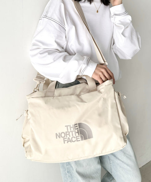 国内未発売 THE NORTH FACE(ザ・ノースフェイス)/2WAY 軽量 大容量 巾着型 ショルダー ボストン トラベル ダッフルバッグ/BONNEY DUFFLE BAG | IM1251048 | クリーム