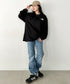 THE NORTH FACE(ザ・ノースフェイス)/ワンポイント ロゴ刺繍 ステッチ 切り替え 長袖 ロンT/ESSENTIAL L/S R/TEE | IM2251049 | ブラック系その他