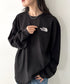 THE NORTH FACE(ザ・ノースフェイス)/ワンポイント ロゴ刺繍 ステッチ 切り替え 長袖 ロンT/ESSENTIAL L/S R/TEE | IM2251049 | ブラック系その他