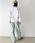 THE NORTH FACE(ザ・ノースフェイス)/ワンポイント ロゴ刺繍 ステッチ 切り替え 長袖 ロンT/ESSENTIAL L/S R/TEE | IM2251049 | ホワイト