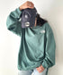 THE NORTH FACE(ザ・ノースフェイス)/ワンポイント ロゴ刺繍 ステッチ 切り替え 長袖 ロンT/ESSENTIAL L/S R/TEE | IM2251049 | グリーン