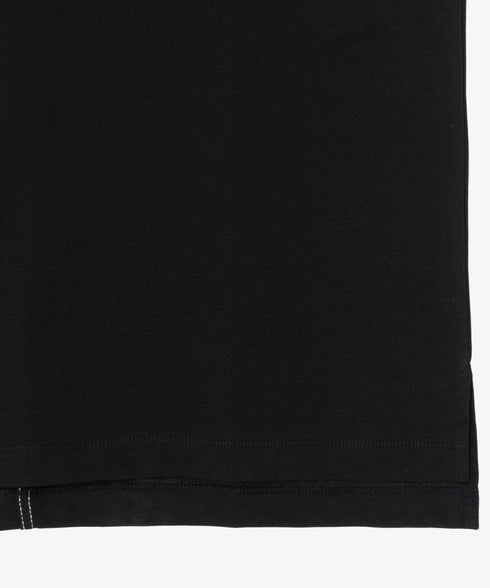 THE NORTH FACE(ザ・ノースフェイス)/ワンポイント ロゴ刺繍 ステッチ 切り替え 長袖 ロンT/ESSENTIAL L/S R/TEE | IM2251049 | ブラック