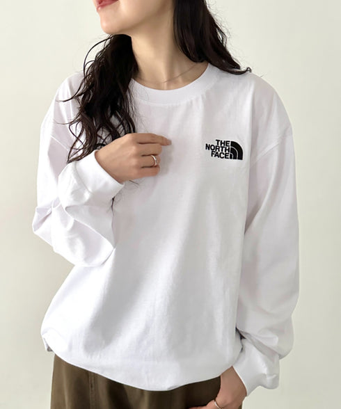 THE NORTH FACE(ザ・ノースフェイス)/ワンポイント ロゴ刺繍 ステッチ 切り替え 長袖 ロンT/ESSENTIAL L/S R/TEE | IM2251049 | ホワイト系その他