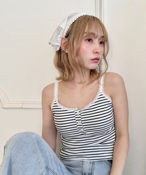 チュールレースカチューシャ | LO6255174 | ライトブルー