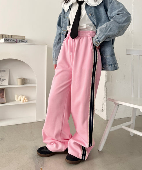 プチレースサイドラインパンツ | NU2255197 | ピンク