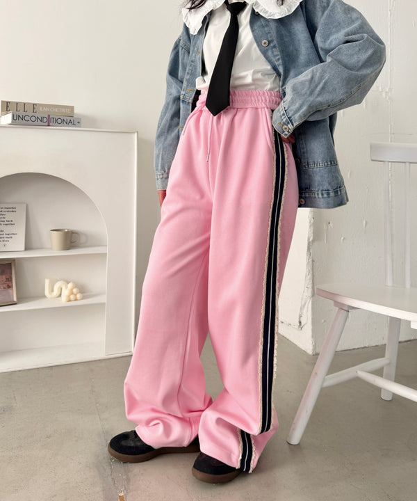 プチレースサイドラインパンツ | NU2255197 | ピンク