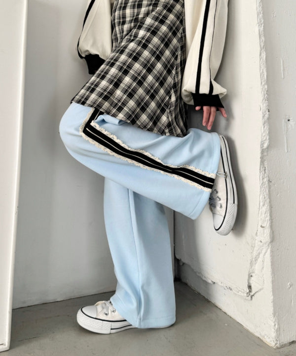 プチレースサイドラインパンツ | NU2255197 | ライトブルー