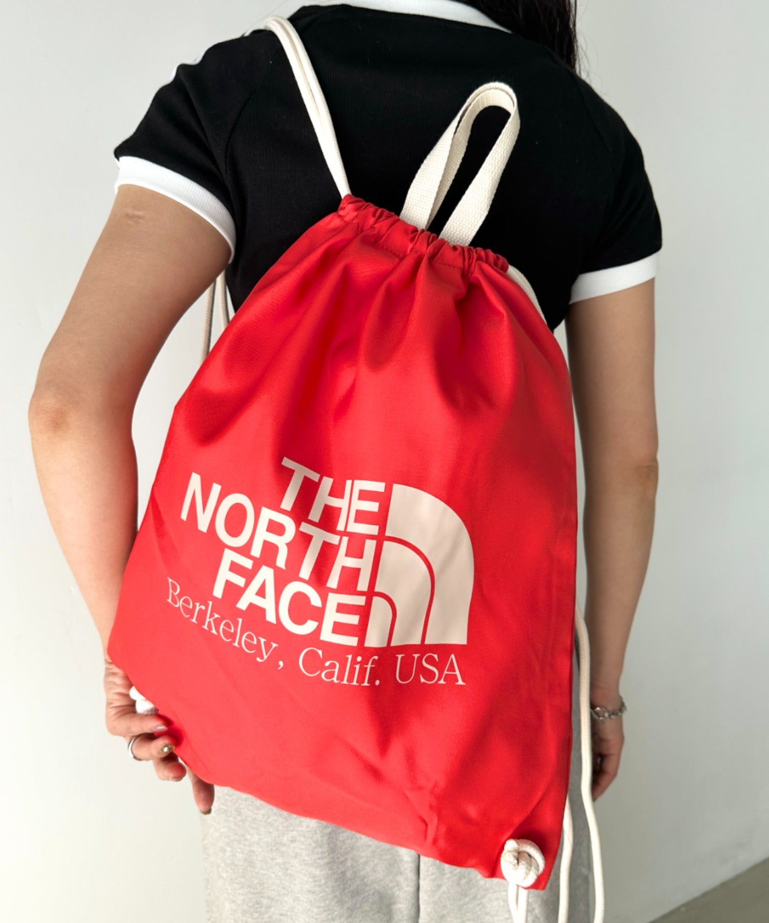 THE NORTH FACE(ザ・ノースフェイス)/ビッグロゴ 巾着 ナップサック