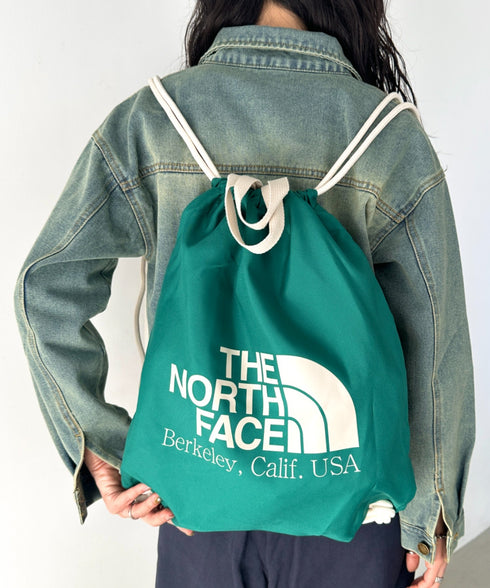 THE NORTH FACE(ザ・ノースフェイス)/ビッグロゴ 巾着 ナップサック ストリングバッグ/BIG LOGO STRING BAG | IM1251060 | グリーン