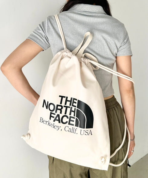 THE NORTH FACE(ザ・ノースフェイス)/ビッグロゴ 巾着 ナップサック ストリングバッグ/BIG LOGO STRING BAG | IM1251060 | クリーム