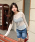 【DROP】フローラルレースシアーロングTシャツ | WOMEN | EV2251001 | アイボリー