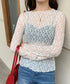【DROP】フローラルレースシアーロングTシャツ | WOMEN | EV2251001 | アイボリー