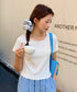 レーストリムリブショートTシャツ | EV2252005 | ホワイト