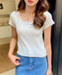 レーストリムサマーニットTシャツ | EV2252006 | ホワイト