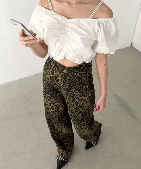 レオパード柄ワイドパンツ | BA2255007 | レオパード