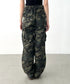 迷彩柄ミリタリーカーゴパンツ | BA2255008 | カーキ