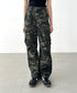 迷彩柄ミリタリーカーゴパンツ | BA2255008 | カーキ