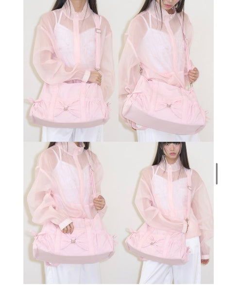 ILLIGO(イリゴ)/2WAY 軽量 大容量 ショルダー ダッフルバッグ/Bow Forty Duffle Bag | AT1251062 | ピンク