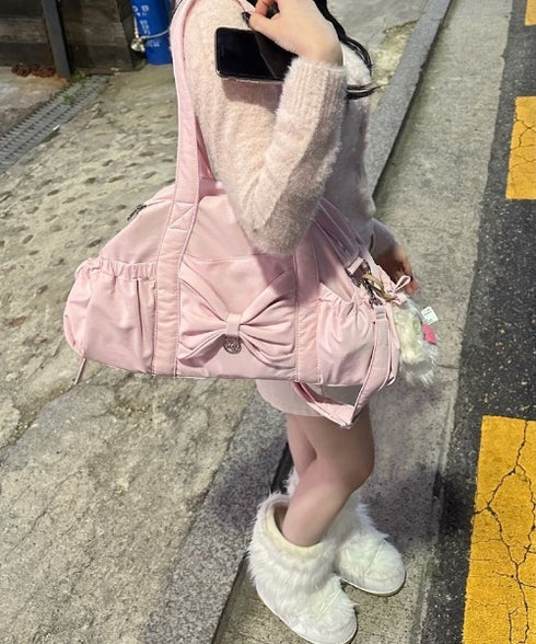 ILLIGO(イリゴ)/2WAY 軽量 大容量 ショルダー ダッフルバッグ/Bow Forty Duffle Bag | AT1251062 | ピンク