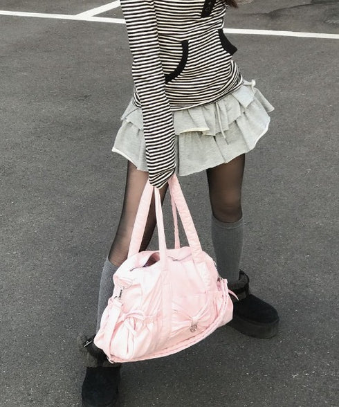 ILLIGO(イリゴ)/2WAY 軽量 大容量 ショルダー ダッフルバッグ/Bow Forty Duffle Bag | AT1251062 | ピンク