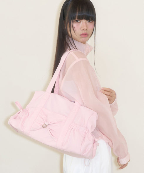 ILLIGO(イリゴ)/2WAY 軽量 大容量 ショルダー ダッフルバッグ/Bow Forty Duffle Bag | AT1251062 | ピンク