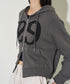 ILLIGO(イリゴ)/ロゴパッチ フルジップパーカー フーディー/129 LOGO PATCH HOODED ZIPUP | AT2251063 | チャコールグレー