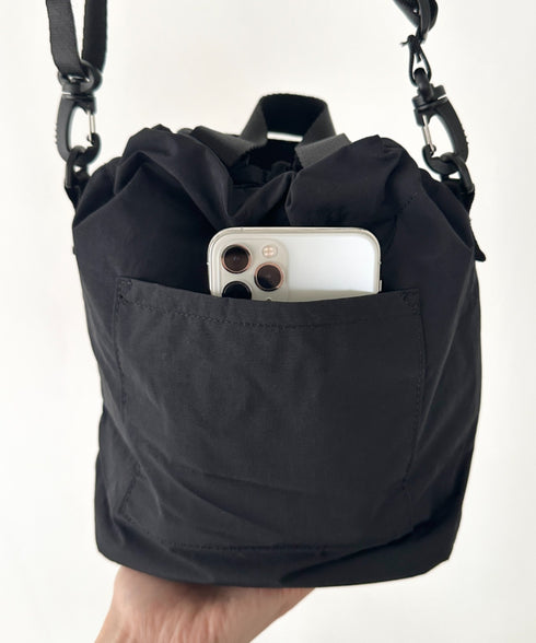 THE NORTH FACE(ザ・ノースフェイス)/2WAY 巾着 バケット ショルダーバッグ/BREEZE BUCKET BAG | IM1251065 | ブラック