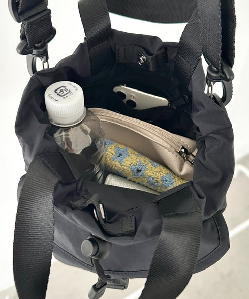 THE NORTH FACE(ザ・ノースフェイス)/2WAY 巾着 バケット ショルダーバッグ/BREEZE BUCKET BAG | IM1251065 | ブラック