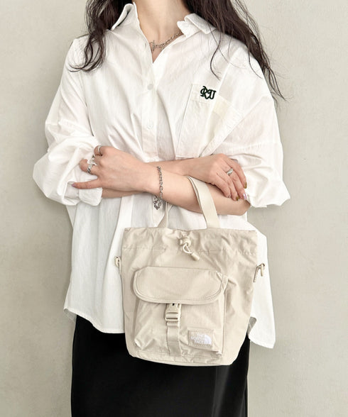 THE NORTH FACE(ザ・ノースフェイス)/2WAY 巾着 バケット ショルダーバッグ/BREEZE BUCKET BAG | IM1251065 | ホワイト