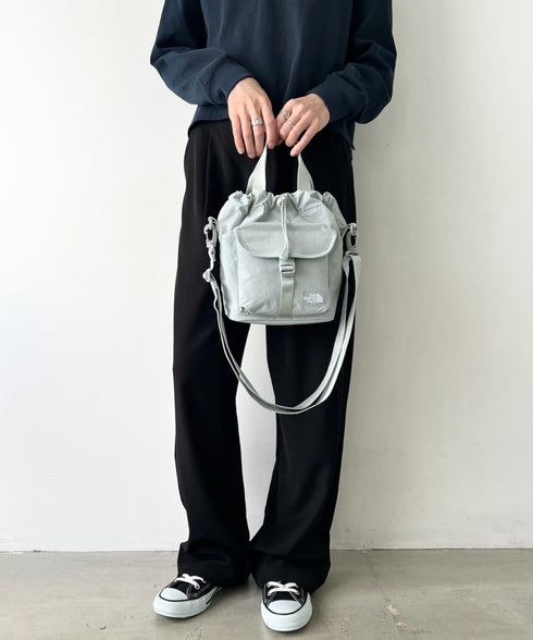 THE NORTH FACE(ザ・ノースフェイス)/2WAY 巾着 バケット ショルダーバッグ/BREEZE BUCKET BAG | IM1251065 | グレー