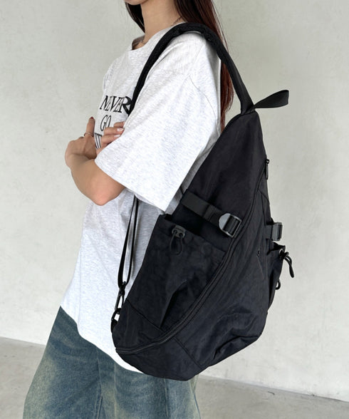 ワンショルダーナイロンボディバッグ | BA1255025 | ブラック