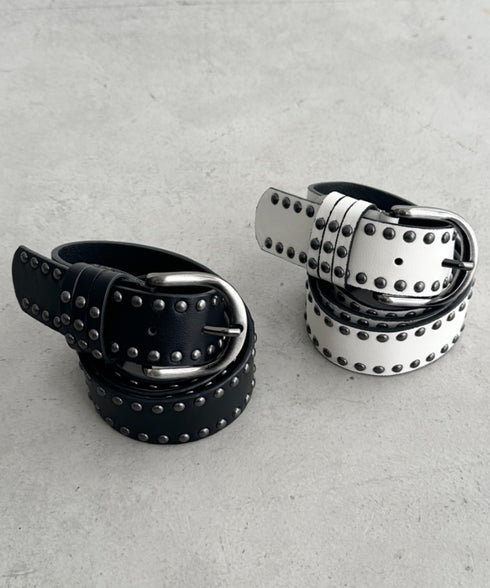 ダブルスタッズベルト | BA6255027 | ホワイト