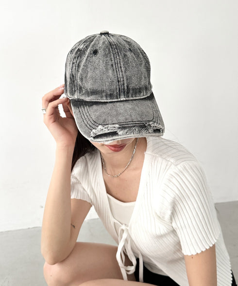 ヴィンテージライクデニムキャップ | BA5255029 | グレー