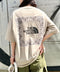THE NORTH FACE(ザ・ノースフェイス)/ビッグロゴ プリント バンダナ 半袖 Tシャツ/M'S BANDANA S/S R/TEE | IM2251068 | ベージュ