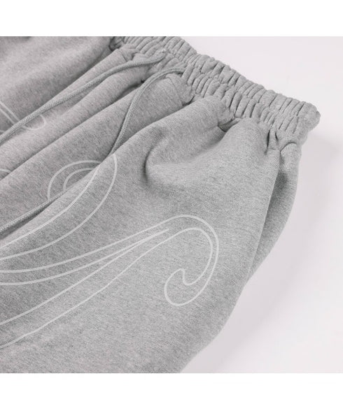 FANCY CLUB(ファンシークラブ)/ワイド ルーズ エンジェル ジョガー スウェットパンツ/ANGEL VINTAGE SWEATPANTS | AT2252011 | グレー