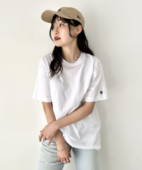 NEWTRAL(ニュートラル)/205 5.6oz スタンダードエンブレムT/サイズ展開多数 コットン 無地 半袖 Tシャツ | NT2009005 | ホワイト