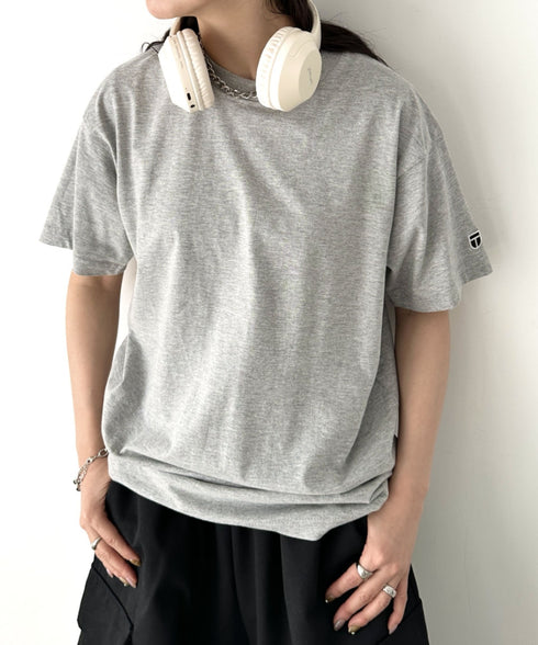 NEWTRAL(ニュートラル)/205 5.6oz スタンダードエンブレムT/サイズ展開多数 コットン 無地 半袖 Tシャツ | NT2009005 | グレー