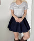 小花柄ヘンリーネック半袖トップス | SL2252009 | グレー